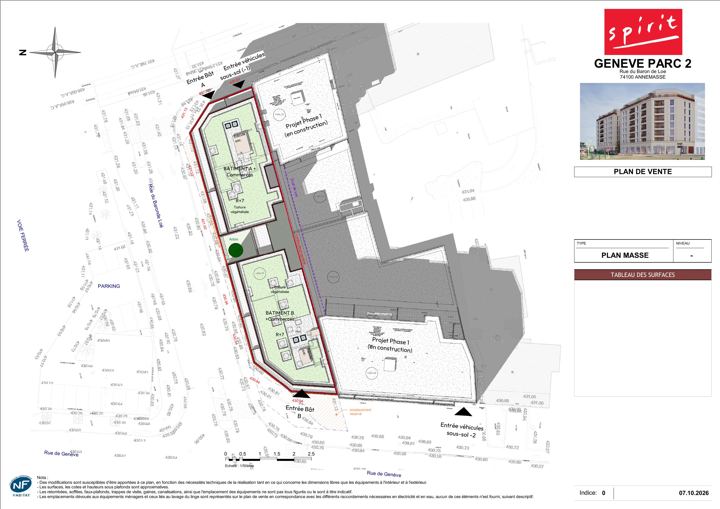 Site plan, Genève Parc 2
