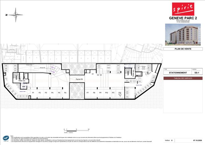 Basement 1, parking, Genève Parc 2